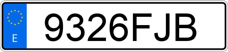 Numer rejestracyjny 9326FJB posiada LEXUS IS 220D