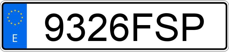 Numer rejestracyjny 9326FSP posiada KIA SORENTO