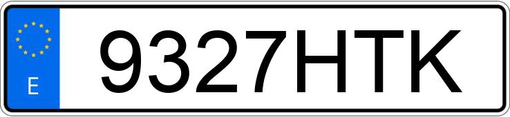 Numer rejestracyjny 9327HTK posiada CHEVROLET-GM CRUZE