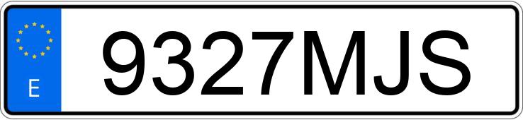 Numer rejestracyjny 9327MJS posiada HYUNDAI KONA