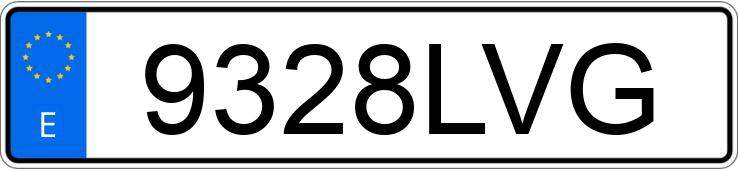 Numer rejestracyjny 9328LVG posiada BMW SERIE 5