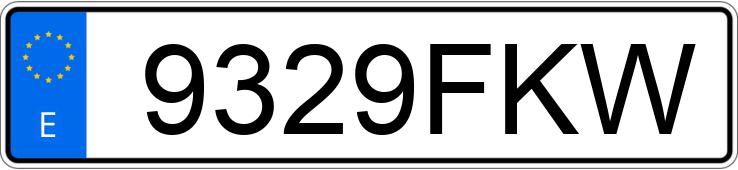 Numer rejestracyjny 9329FKW posiada RENAULT CLIO