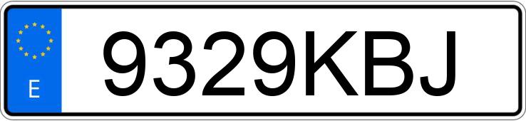 Numer rejestracyjny 9329KBJ posiada VOLKSWAGEN SCIROCCO