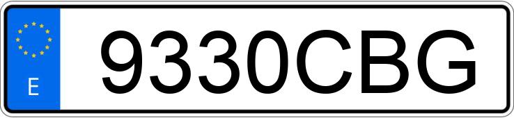Numer rejestracyjny 9330CBG posiada RENAULT MASTER