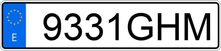 Numer rejestracyjny 9331GHM posiada BMW SERIE 3