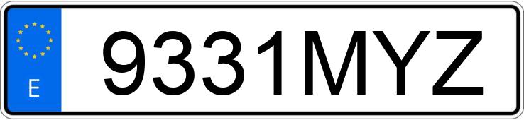 Numer rejestracyjny 9331MYZ posiada VOLVO XC40
