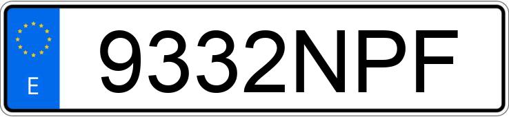 Numer rejestracyjny 9332NPF posiada BMW SERIE 4