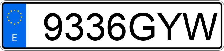 Numer rejestracyjny 9336GYW posiada HONDA PCX