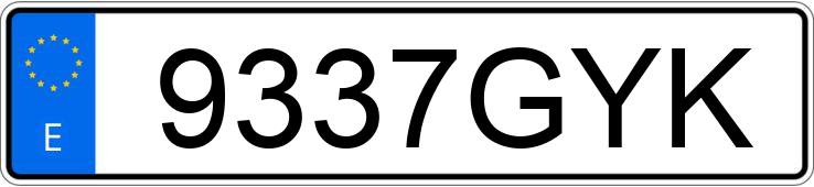 Numer rejestracyjny 9337GYK posiada RENAULT MEGANE Numer rejestracyjny 9337GYK posiada RENAULT MEGANE