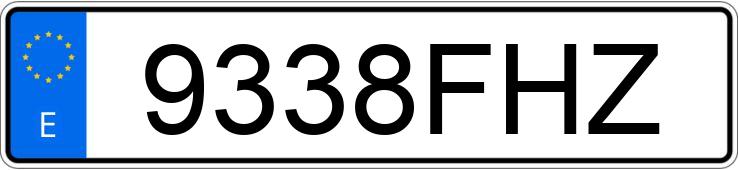 Numer rejestracyjny 9338FHZ posiada FORD FIESTA