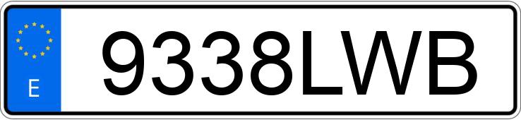 Numer rejestracyjny 9338LWB posiada PEUGEOT 3008