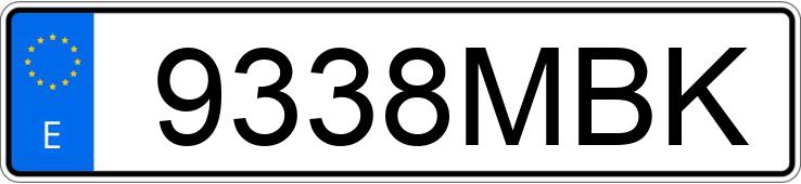 Numer rejestracyjny 9338MBK posiada BMW SERIE 2