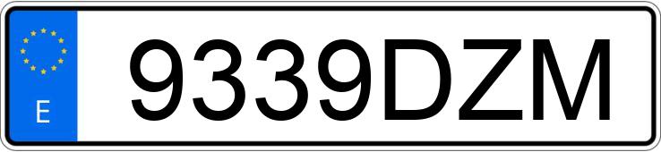 Numer rejestracyjny 9339DZM posiada FORD FOCUS