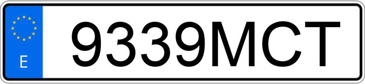 Numer rejestracyjny 9339MCT posiada BMW X1