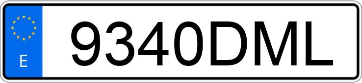 Numer rejestracyjny 9340DML posiada SUZUKI GSF 650