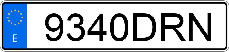 Numer rejestracyjny 9340DRN posiada VOLVO S60