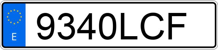 Numer rejestracyjny 9340LCF posiada RENAULT CLIO