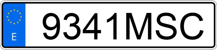 Numer rejestracyjny 9341MSC posiada MERCEDES CLA (118)