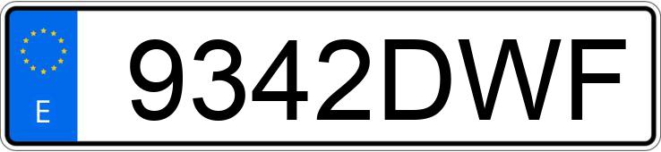 Numer rejestracyjny 9342DWF posiada OPEL ASTRA