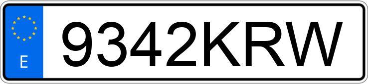 Numer rejestracyjny 9342KRW posiada BMW SERIE 5 Numer rejestracyjny 9342KRW posiada BMW SERIE 5