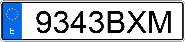 Numer rejestracyjny 9343BXM posiada CITROEN C3