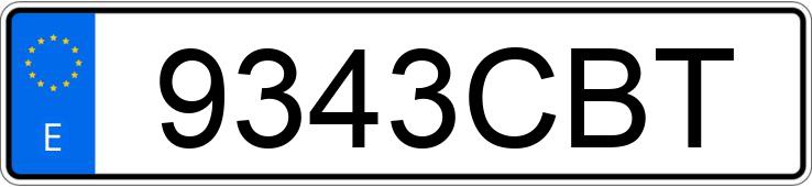 Numer rejestracyjny 9343CBT posiada SEAT IBIZA Numer rejestracyjny 9343CBT posiada SEAT IBIZA