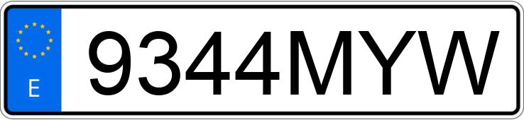 Numer rejestracyjny 9344MYW posiada SEAT IBIZA Numer rejestracyjny 9344MYW posiada SEAT IBIZA