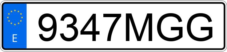 Numer rejestracyjny 9347MGG posiada SKODA OCTAVIA