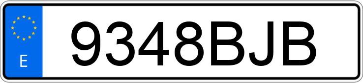 Numer rejestracyjny 9348BJB posiada RENAULT MEGANE