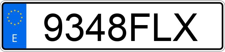 Numer rejestracyjny 9348FLX posiada SEAT ALTEA