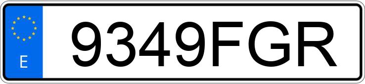 Numer rejestracyjny 9349FGR posiada RENAULT CLIO