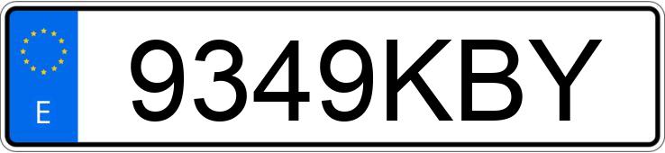 Numer rejestracyjny 9349KBY posiada MERCEDES C (205)