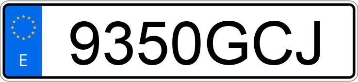 Numer rejestracyjny 9350GCJ posiada SKODA OCTAVIA