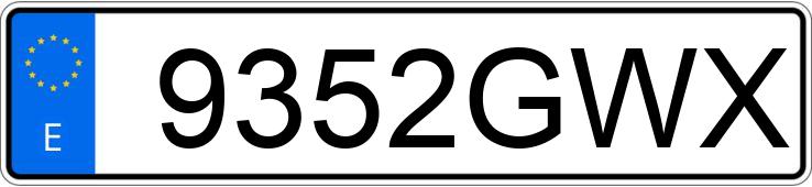 Numer rejestracyjny 9352GWX posiada VOLKSWAGEN GOLF Numer rejestracyjny 9352GWX posiada VOLKSWAGEN GOLF