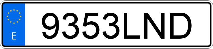 Numer rejestracyjny 9353LND posiada VOLKSWAGEN T-CROSS