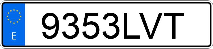 Numer rejestracyjny 9353LVT posiada DACIA SANDERO Numer rejestracyjny 9353LVT posiada DACIA SANDERO