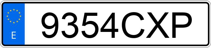 Numer rejestracyjny 9354CXP posiada OPEL ASTRA