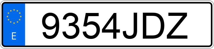 Numer rejestracyjny 9354JDZ posiada HYUNDAI I40