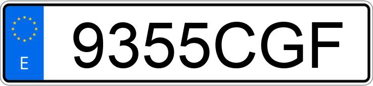 Numer rejestracyjny 9355CGF posiada BMW SERIE 5