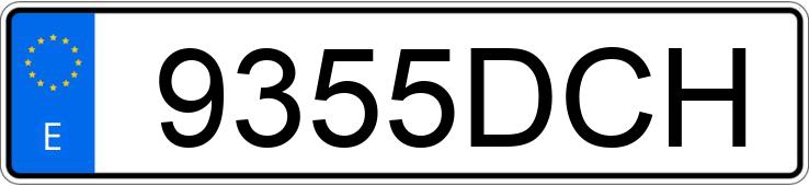 Numer rejestracyjny 9355DCH posiada AUDI A4