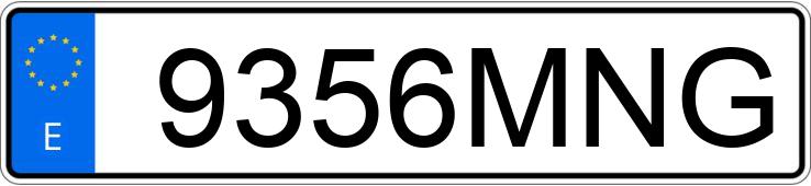 Numer rejestracyjny 9356MNG posiada BMW SERIE 4