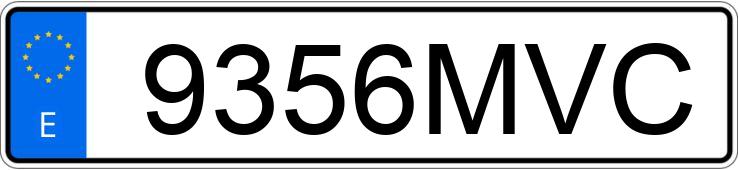 Numer rejestracyjny 9356MVC posiada TESLA MODEL 3 Numer rejestracyjny 9356MVC posiada TESLA MODEL 3