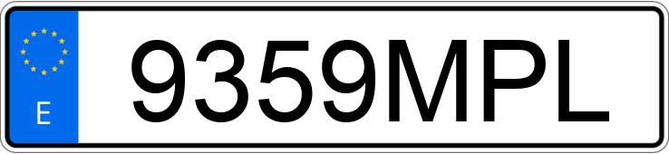 Numer rejestracyjny 9359MPL posiada AUDI A5 SPORTBACK