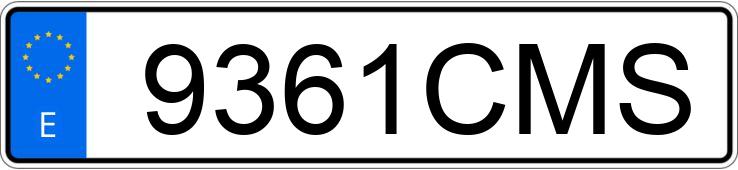 Numer rejestracyjny 9361CMS posiada RENAULT ESPACE