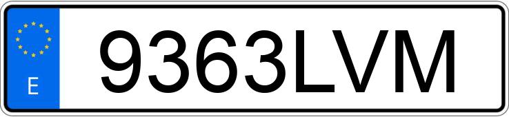 Numer rejestracyjny 9363LVM posiada DS DS7 CROSSBACK