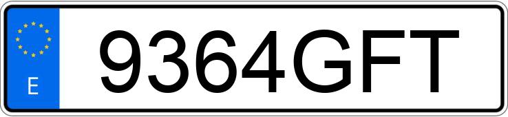 Numer rejestracyjny 9364GFT posiada MERCEDES SLK (170-171)