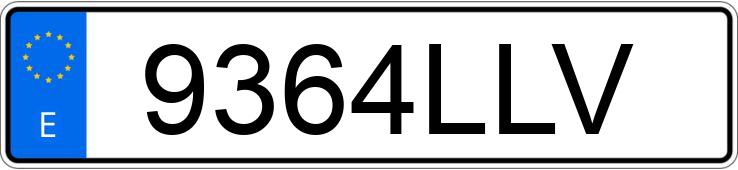 Numer rejestracyjny 9364LLV posiada MERCEDES VITO