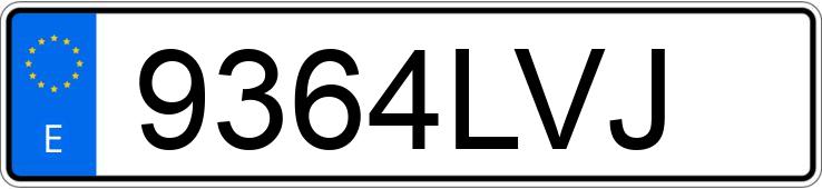 Numer rejestracyjny 9364LVJ posiada TESLA MODEL 3