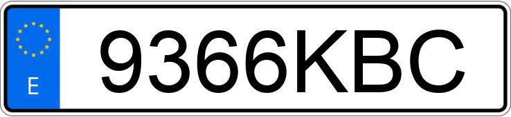 Numer rejestracyjny 9366KBC posiada KIA CARENS