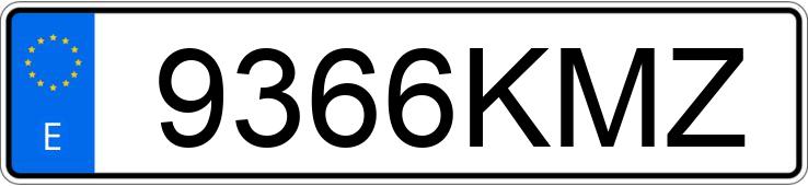 Numer rejestracyjny 9366KMZ posiada LAND ROVER RANGE ROVER EVOQUE